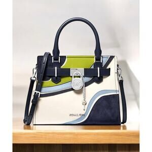 NWT Michael Kors Hamilton Small Patchwork Satchel Bag